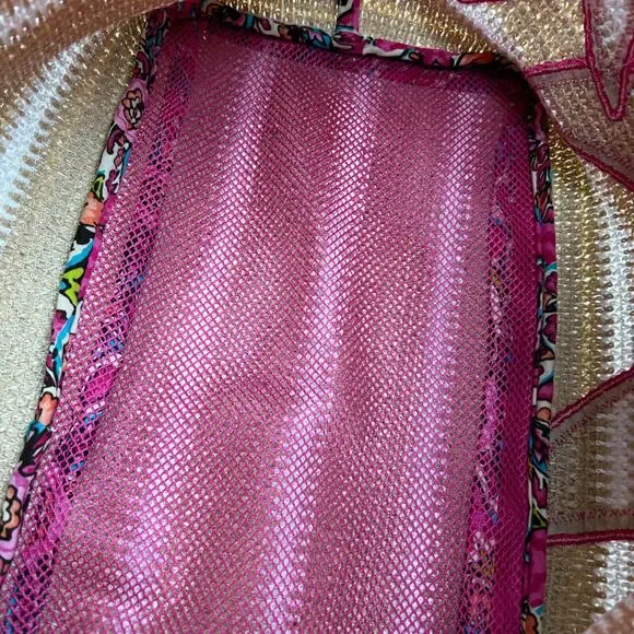 Vera Bradley Tan and Pink Starfish Beach Bag - Picture 6 of 11